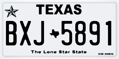TX license plate BXJ5891