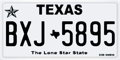 TX license plate BXJ5895