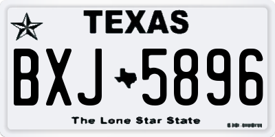 TX license plate BXJ5896
