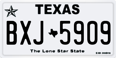 TX license plate BXJ5909