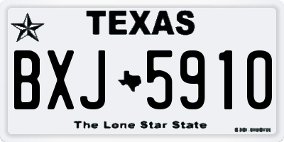 TX license plate BXJ5910