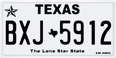 TX license plate BXJ5912