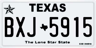 TX license plate BXJ5915
