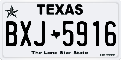 TX license plate BXJ5916