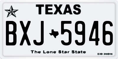 TX license plate BXJ5946