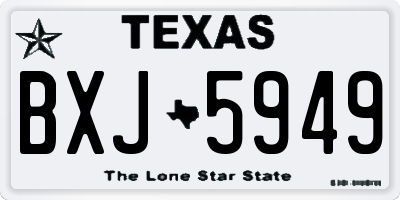TX license plate BXJ5949