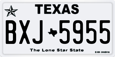 TX license plate BXJ5955