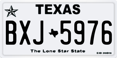 TX license plate BXJ5976