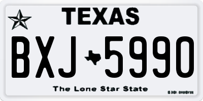 TX license plate BXJ5990