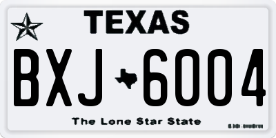TX license plate BXJ6004