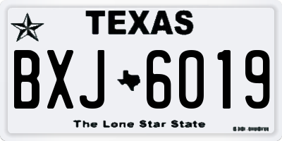 TX license plate BXJ6019