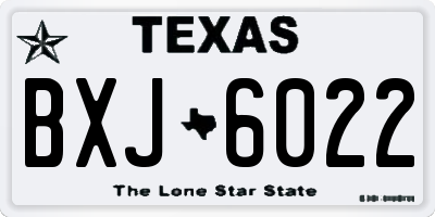 TX license plate BXJ6022