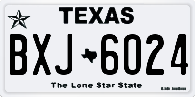 TX license plate BXJ6024