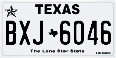 TX license plate BXJ6046
