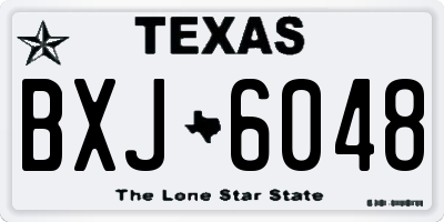 TX license plate BXJ6048