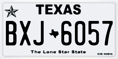 TX license plate BXJ6057