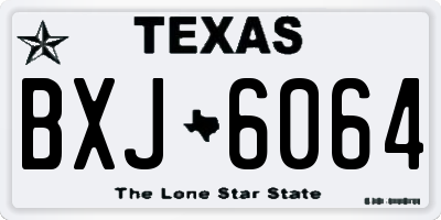 TX license plate BXJ6064