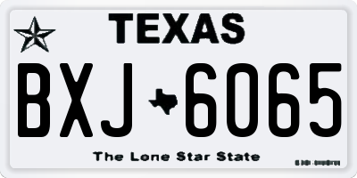 TX license plate BXJ6065