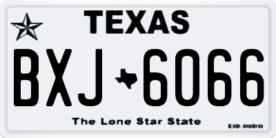 TX license plate BXJ6066