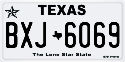 TX license plate BXJ6069