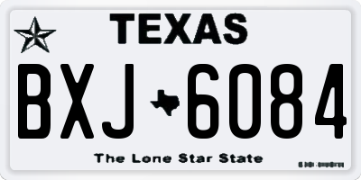 TX license plate BXJ6084