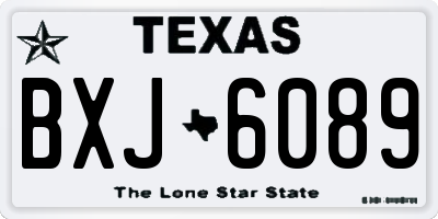 TX license plate BXJ6089