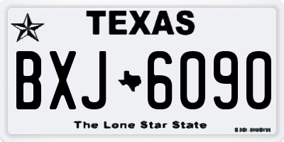 TX license plate BXJ6090