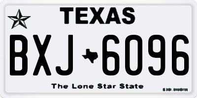 TX license plate BXJ6096
