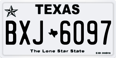 TX license plate BXJ6097