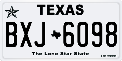 TX license plate BXJ6098