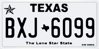 TX license plate BXJ6099