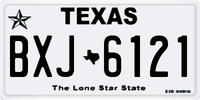TX license plate BXJ6121