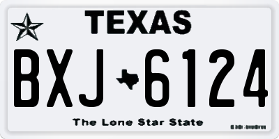 TX license plate BXJ6124