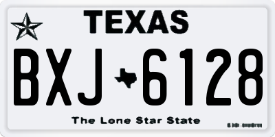 TX license plate BXJ6128