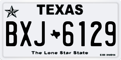 TX license plate BXJ6129