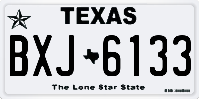 TX license plate BXJ6133