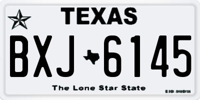 TX license plate BXJ6145
