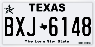 TX license plate BXJ6148