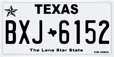 TX license plate BXJ6152