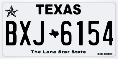 TX license plate BXJ6154