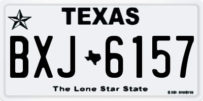TX license plate BXJ6157