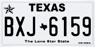 TX license plate BXJ6159