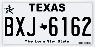 TX license plate BXJ6162