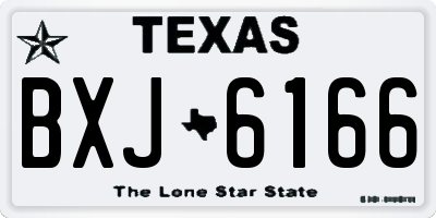 TX license plate BXJ6166