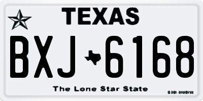 TX license plate BXJ6168