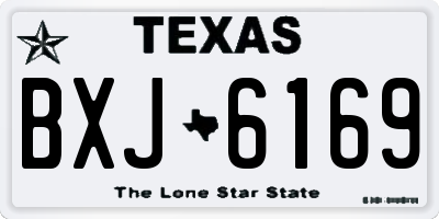 TX license plate BXJ6169