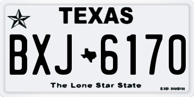 TX license plate BXJ6170