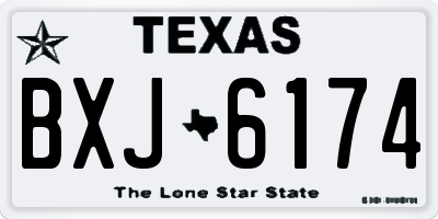 TX license plate BXJ6174