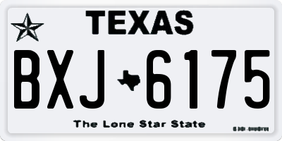 TX license plate BXJ6175