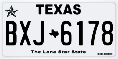 TX license plate BXJ6178